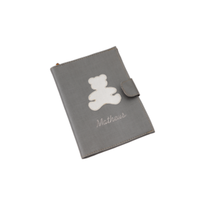 Porta Caderneta Vacina - Urso - Bordado